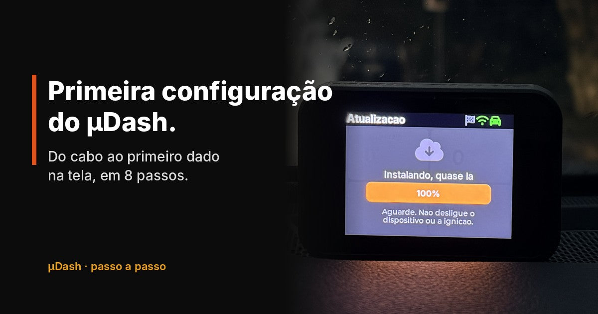 µDash Pro Tune durante a atualização