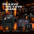 Combo ECU PR-8 EVO + TDL 5 EVO + µDash + pré-chicote Pro Tune