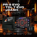 Combo ECU PR-8 EVO + TDL 7 EVO + µDash + pré-chicote Pro Tune