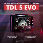 TDL 5 EVO em operação — painel digital configurável para rally, track day e arrancada