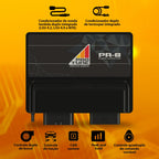 ECU PR-8 — duplo conector Molex 48 vias + AMP Seal 23 vias para projetos extremos